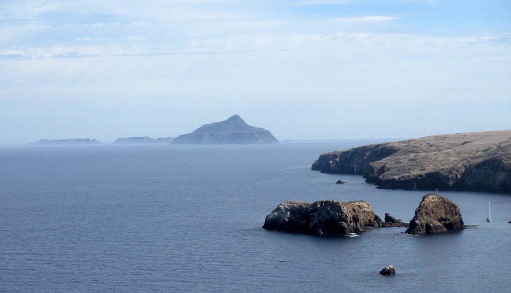 East, Middle, and West Anacapa Island, just 5 miles / 8 km, off the east end of Santa Cruz Island