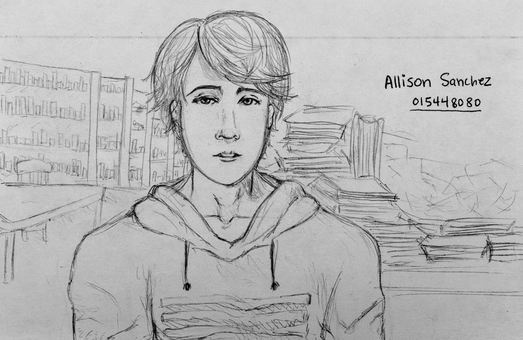 pencil drawing of fictitious Art110 sage "Matthew"