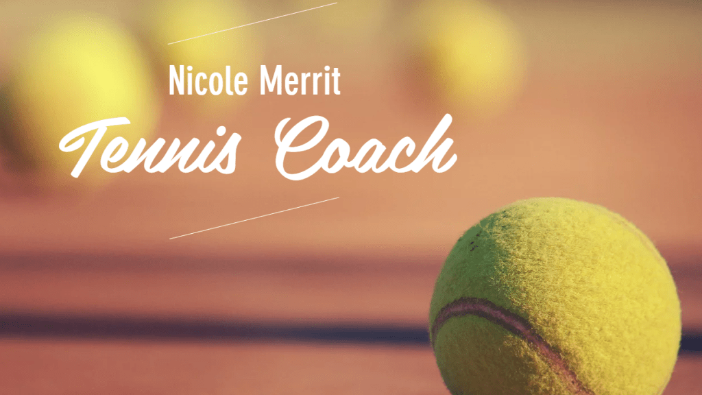 Nicole Merrit, tennis coach's home page