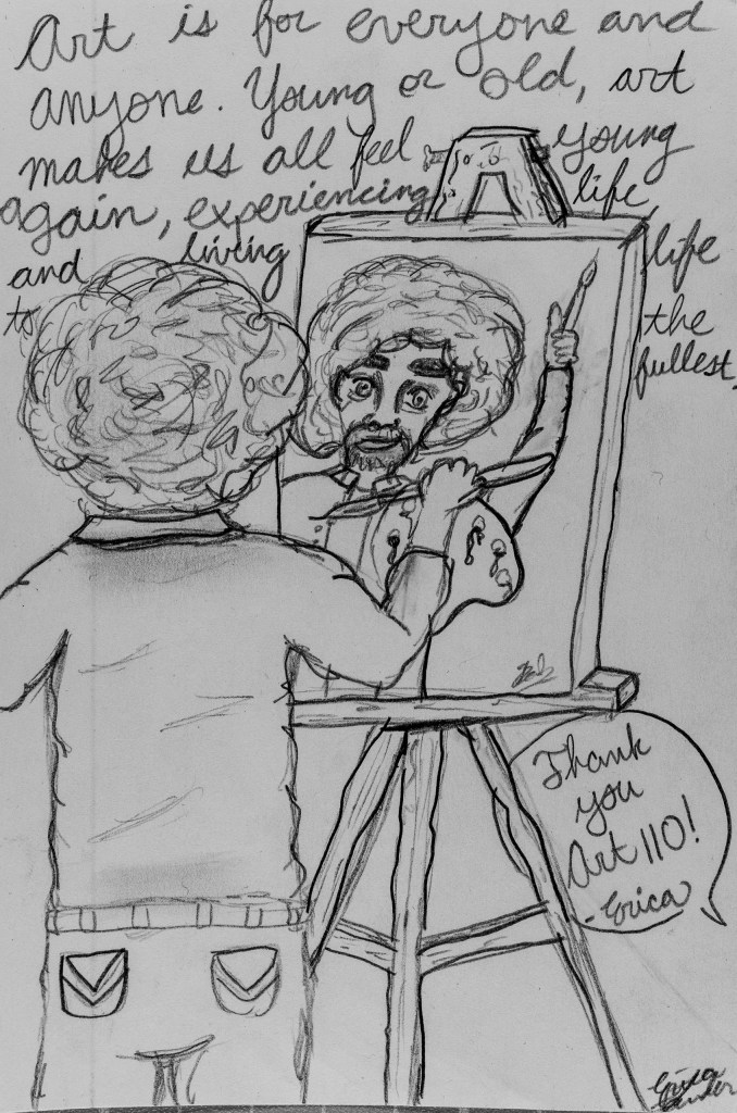 Portrait of Art 110 sage Erica-Bob (Bob Ross)