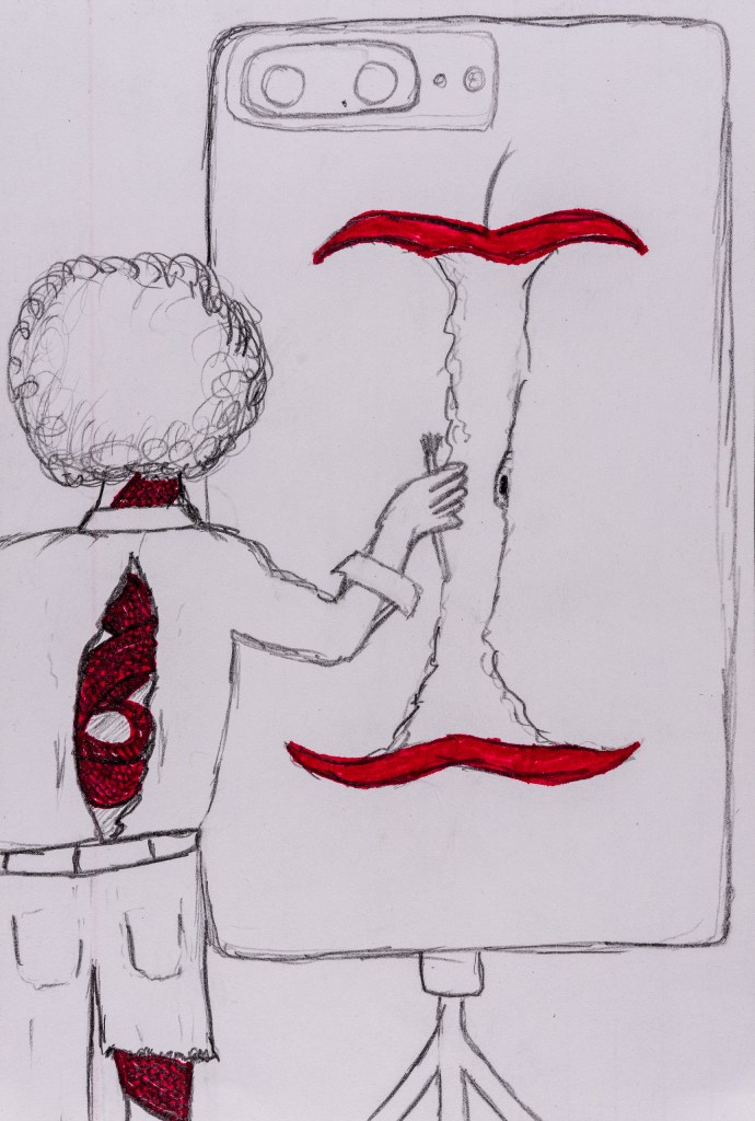 portrait of Art 110 sage Apple-Bob (Bob Ross)