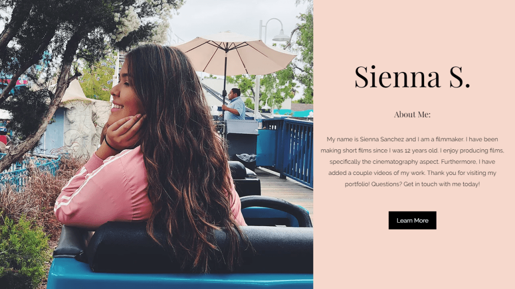 Sienna Sanchez' website