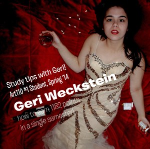 photo of Geri Weckstein imagining her demise surrounded by alcohol and pills