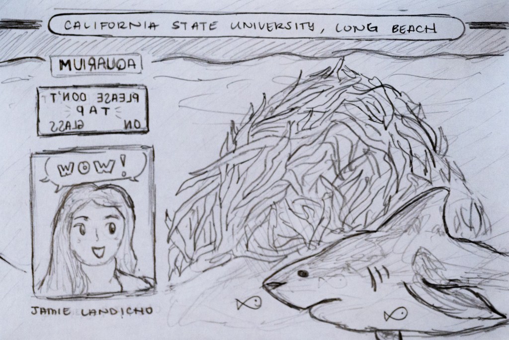 drawing of a student ID card