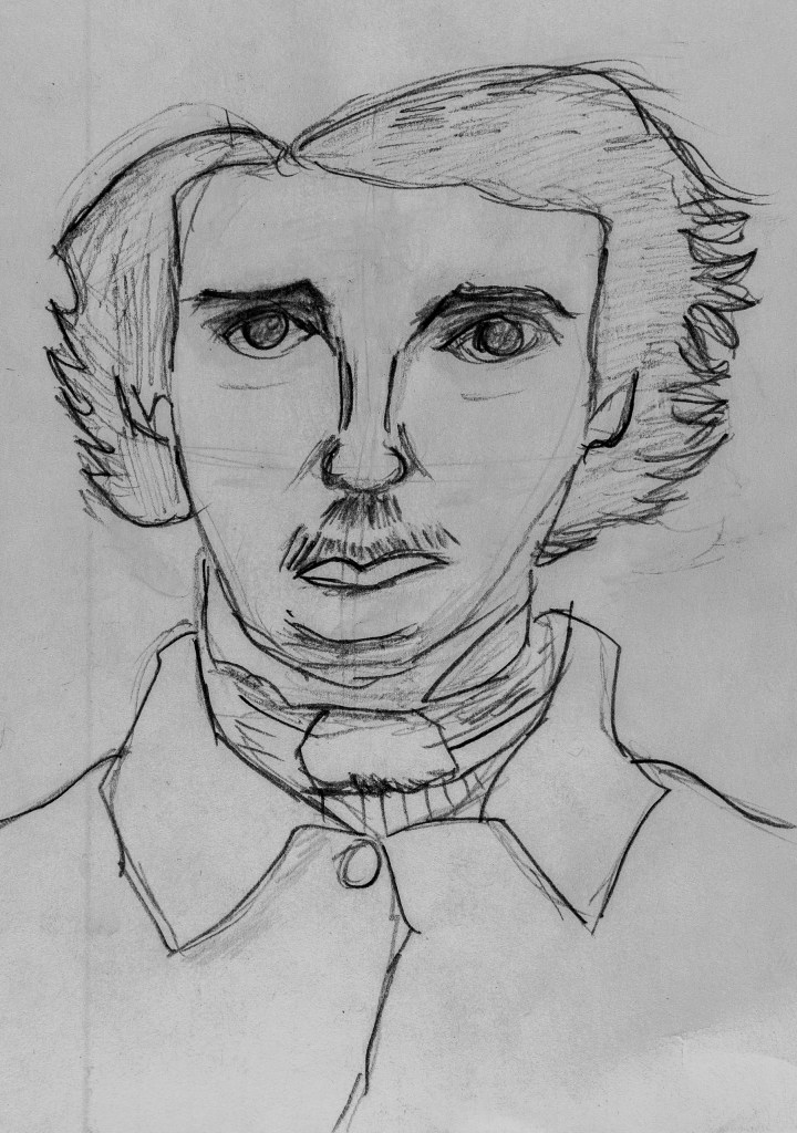 pencil drawing of Art 110 sage Mark