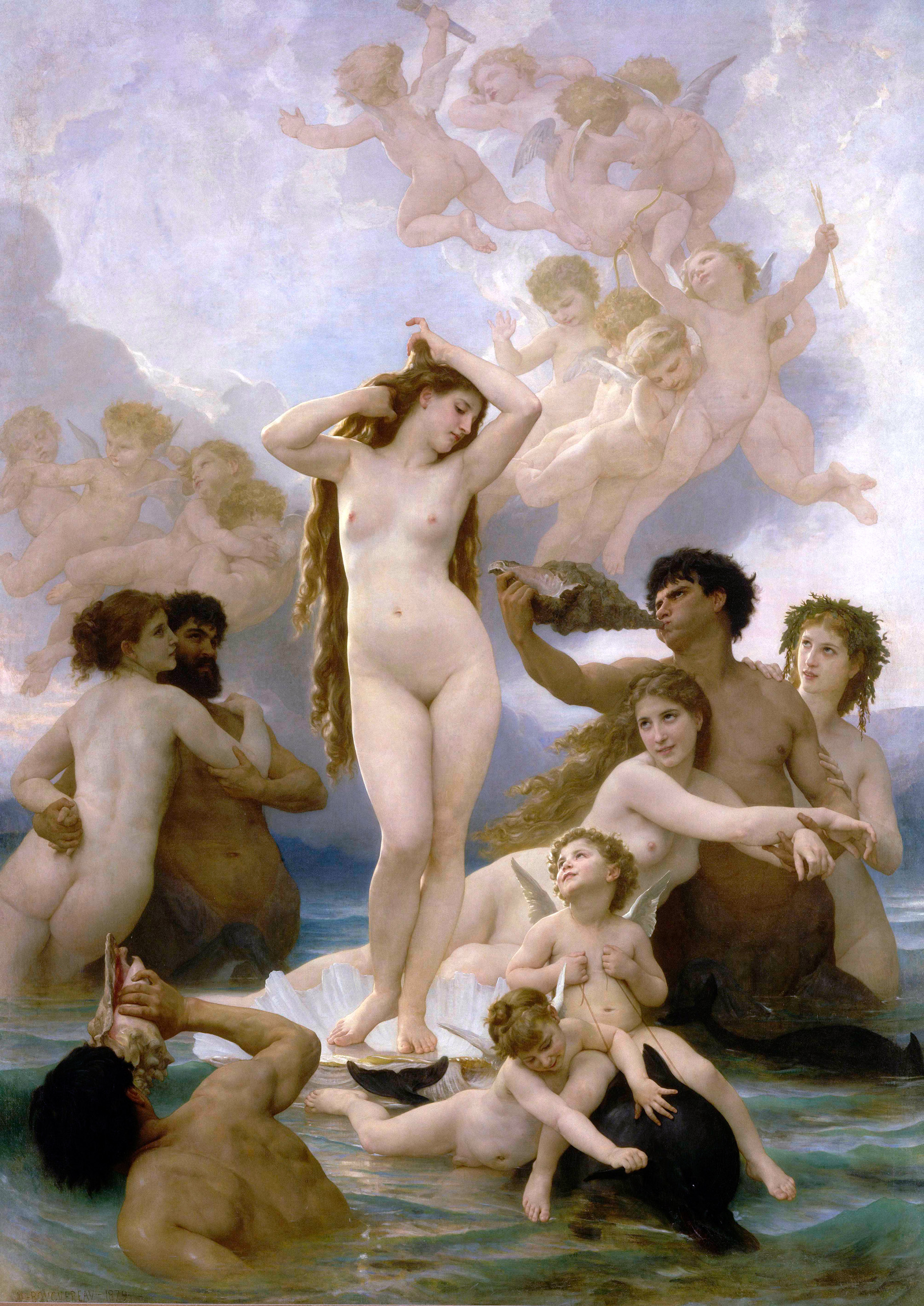 The Birth of Venus by William Bouguereau, 1879
