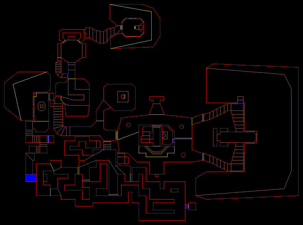 map of secret areas in Doom