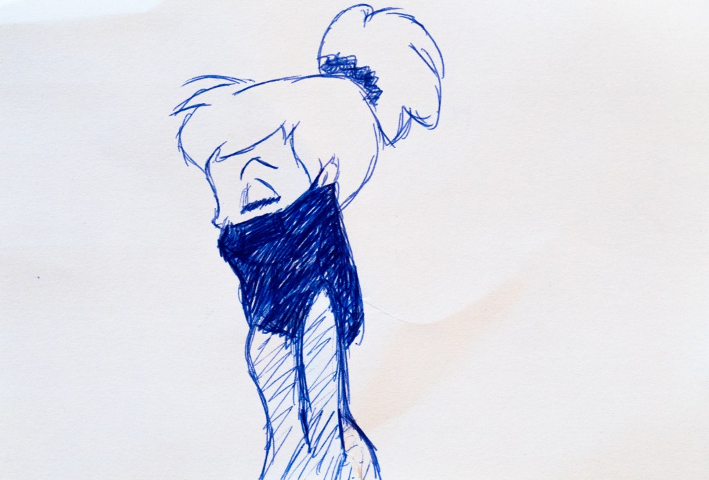 drawing of a student ID card