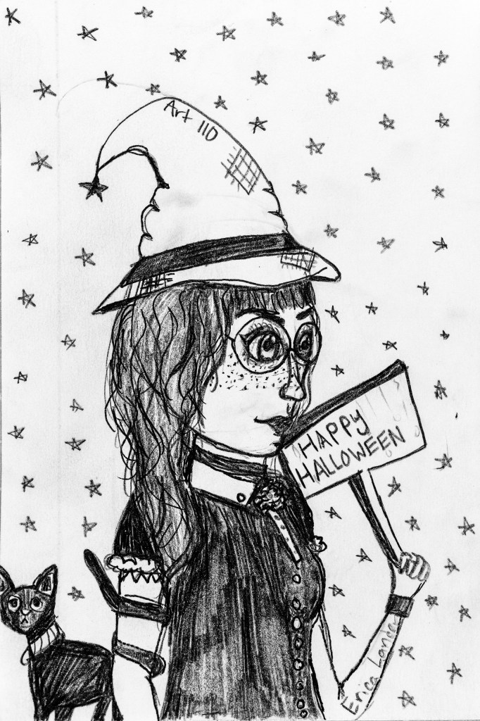 pencil drawing of Art 110 sage "Agnes"