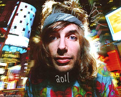 performance image of Girl Talk, Greg Gillis, in Times Square, NYC